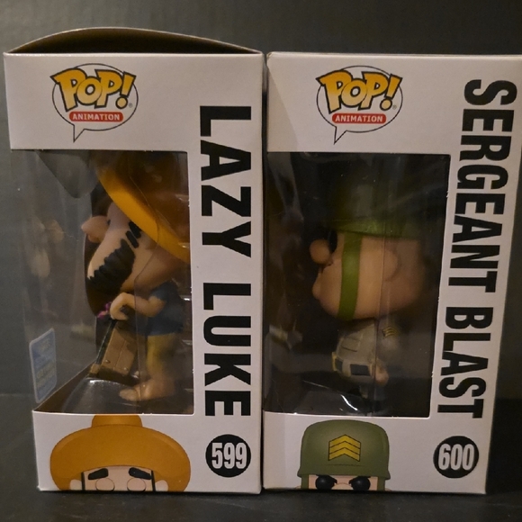 Funko Pop! Wacky Races Lazy Luke and Sergeant Blast Figures - Picture 6 of 8